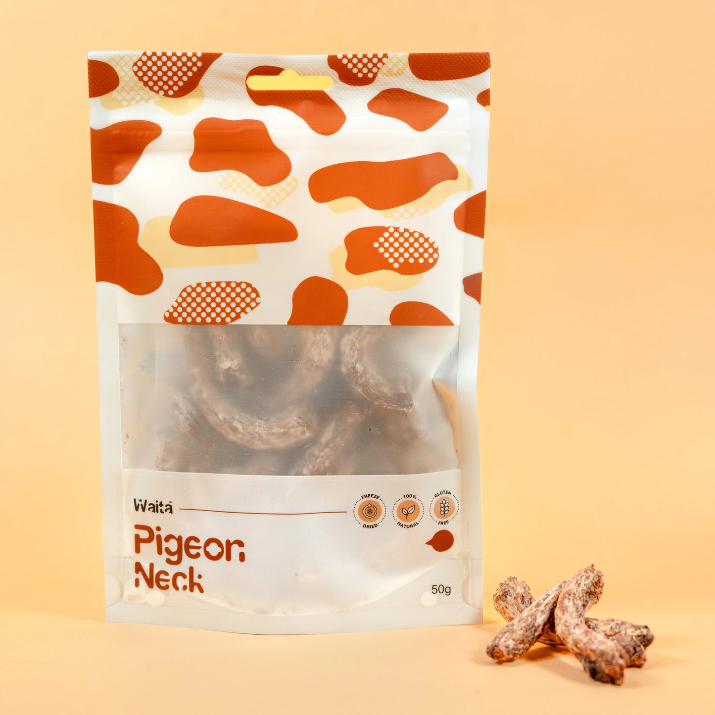 Waita Freeze Dried Pigeon Neck 50g for Dogs and Cats