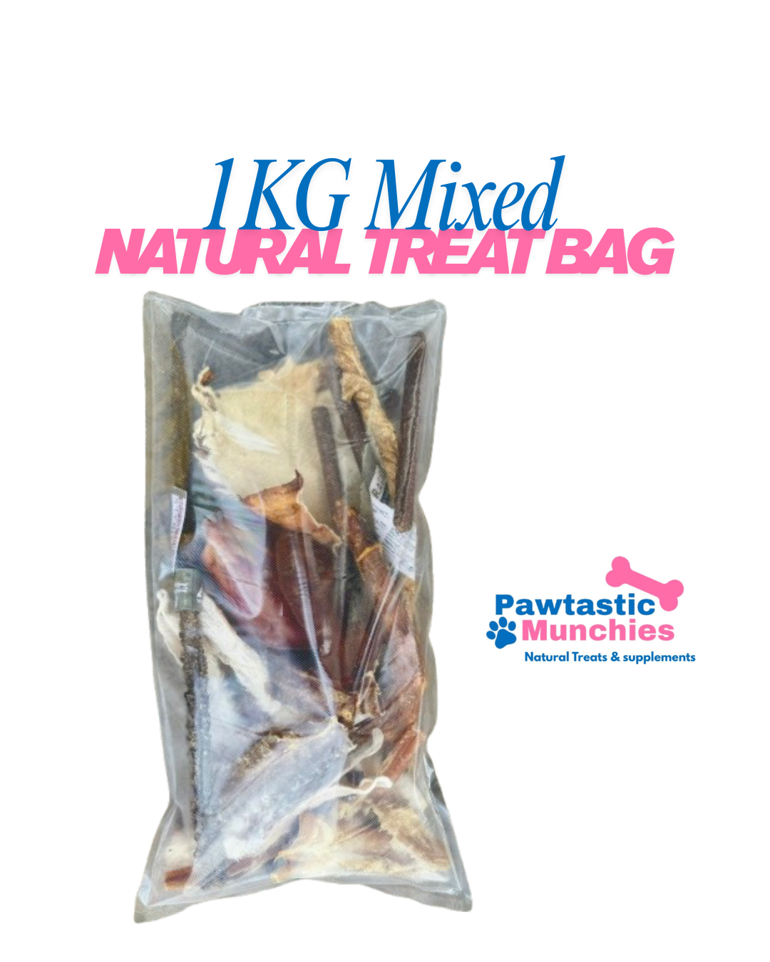 Mixed 1KG Natural Dog Treats
