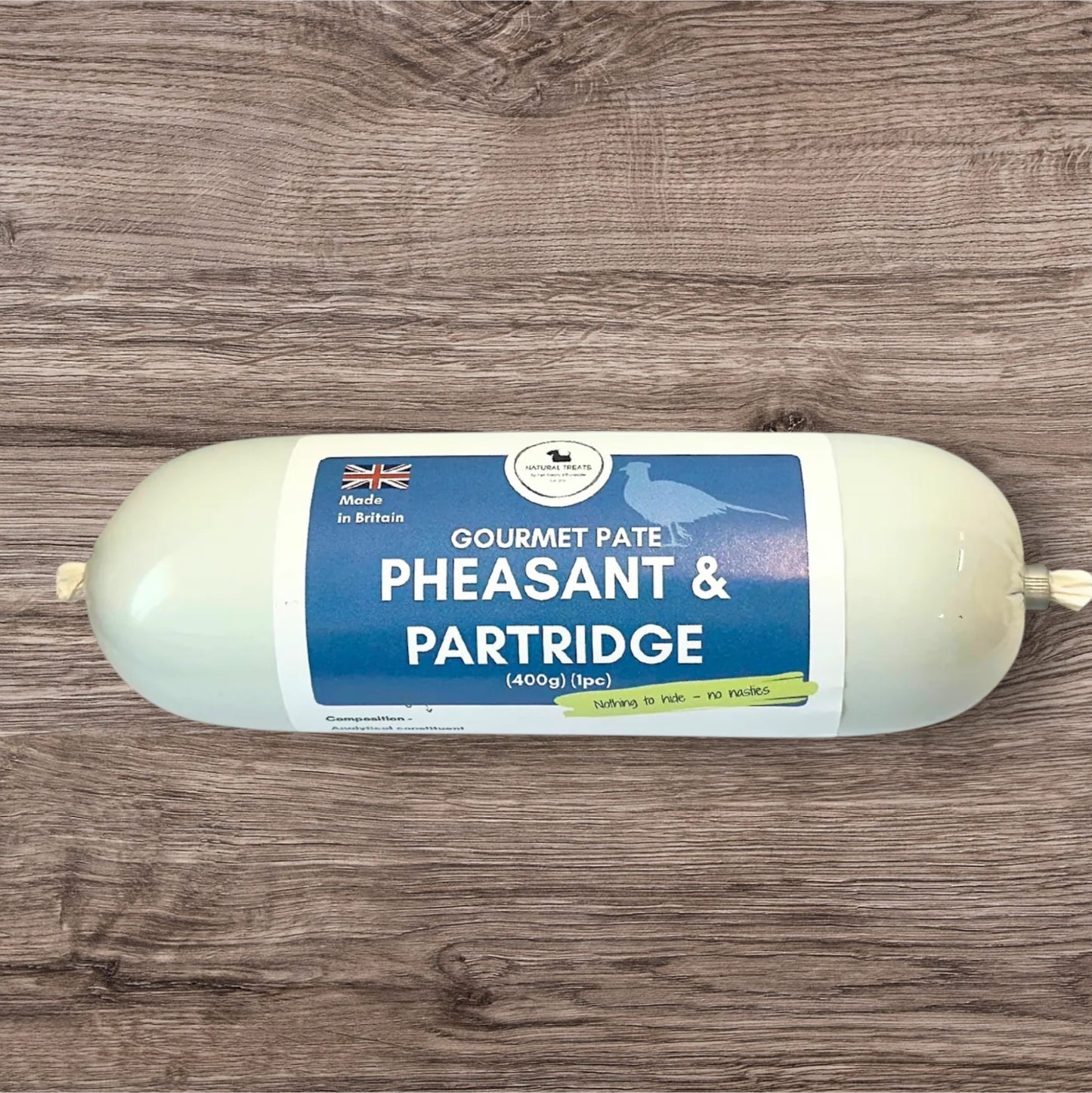 Pheasant & Partridge Pate for dogs 400g