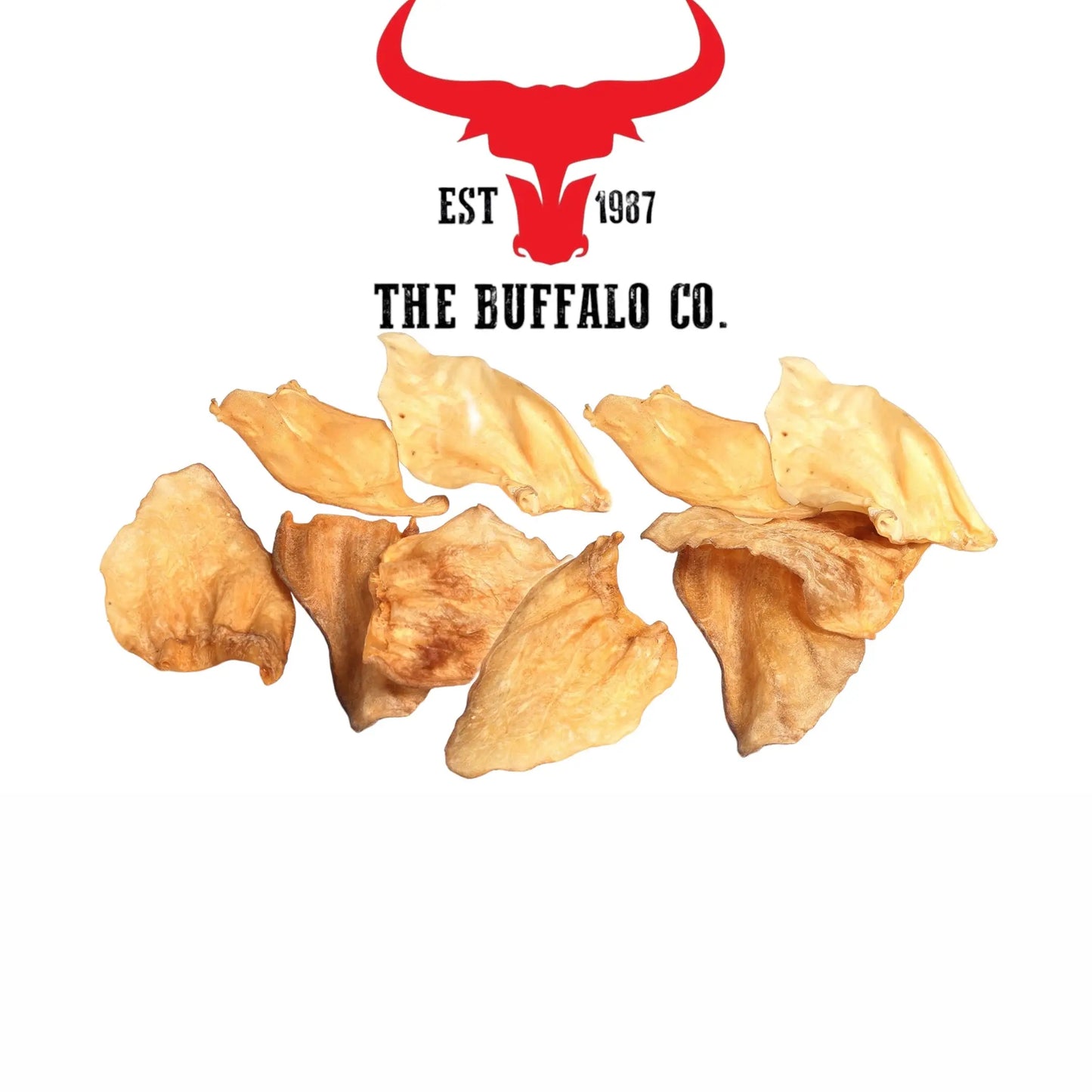 Buffalo Ears-Dog Treats-10 Ears- Only 3% Fat Natural Dog Treats