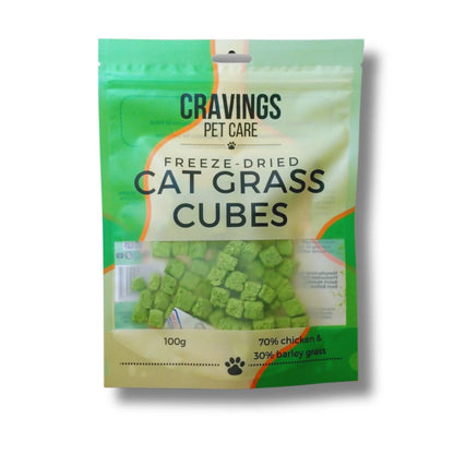 Freeze Dried Cat Grass Cubes 130g Pawtastic Munchies