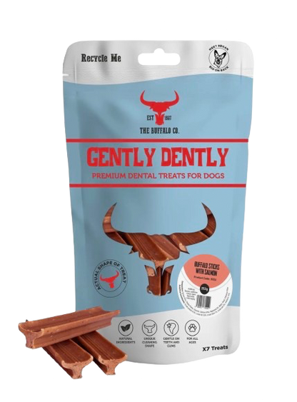 Gently Dently - Various Flavours - 7 Dental Sticks per Bag Natural Dog Treats