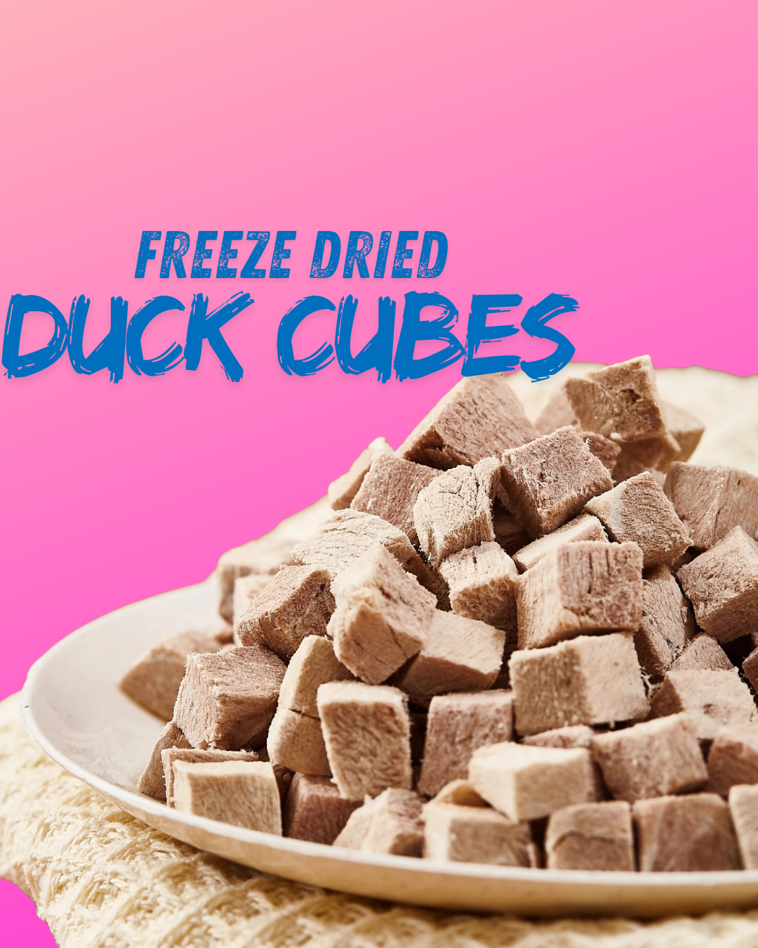 Pawtastic Munchies Freeze Dried Duck Cube 50g Natural Dog & Cat Treats Pawtastic Munchies