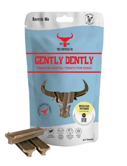 Gently Dently - Various Flavours - 7 Dental Sticks per Bag Natural Dog Treats
