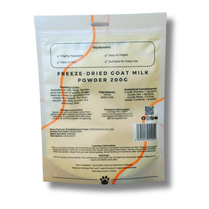Goat Milk Powder 200g Pawtastic Munchies