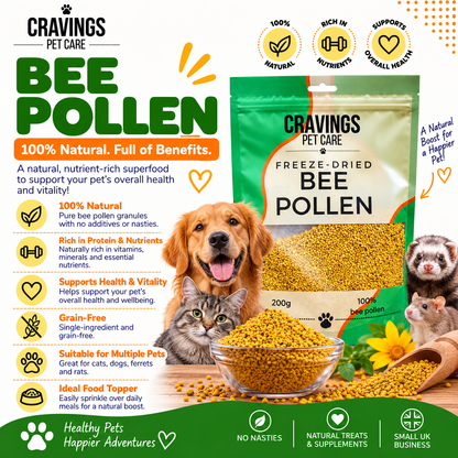 CRAVINGSPETCAREBee Pollen 200g Pawtastic Munchies