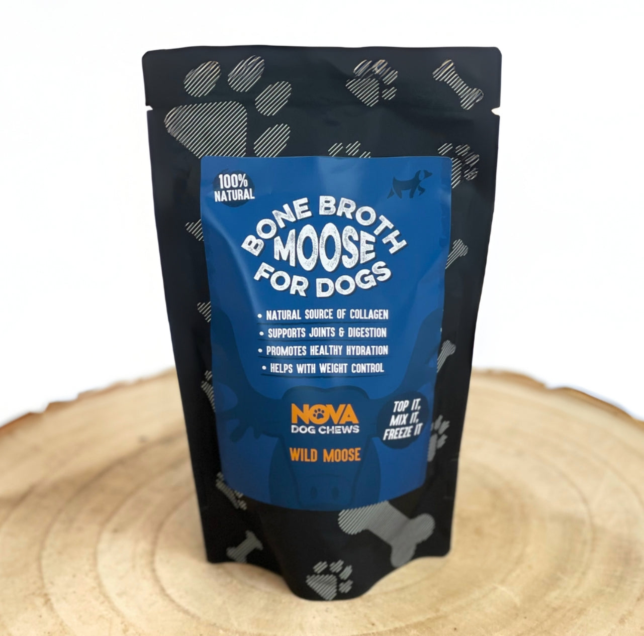 Nova Bone Broth For Dogs - Natural, Organic - Rich in Collagen, Glucosamine and Chondroitin
- 230ml dog supplements pet