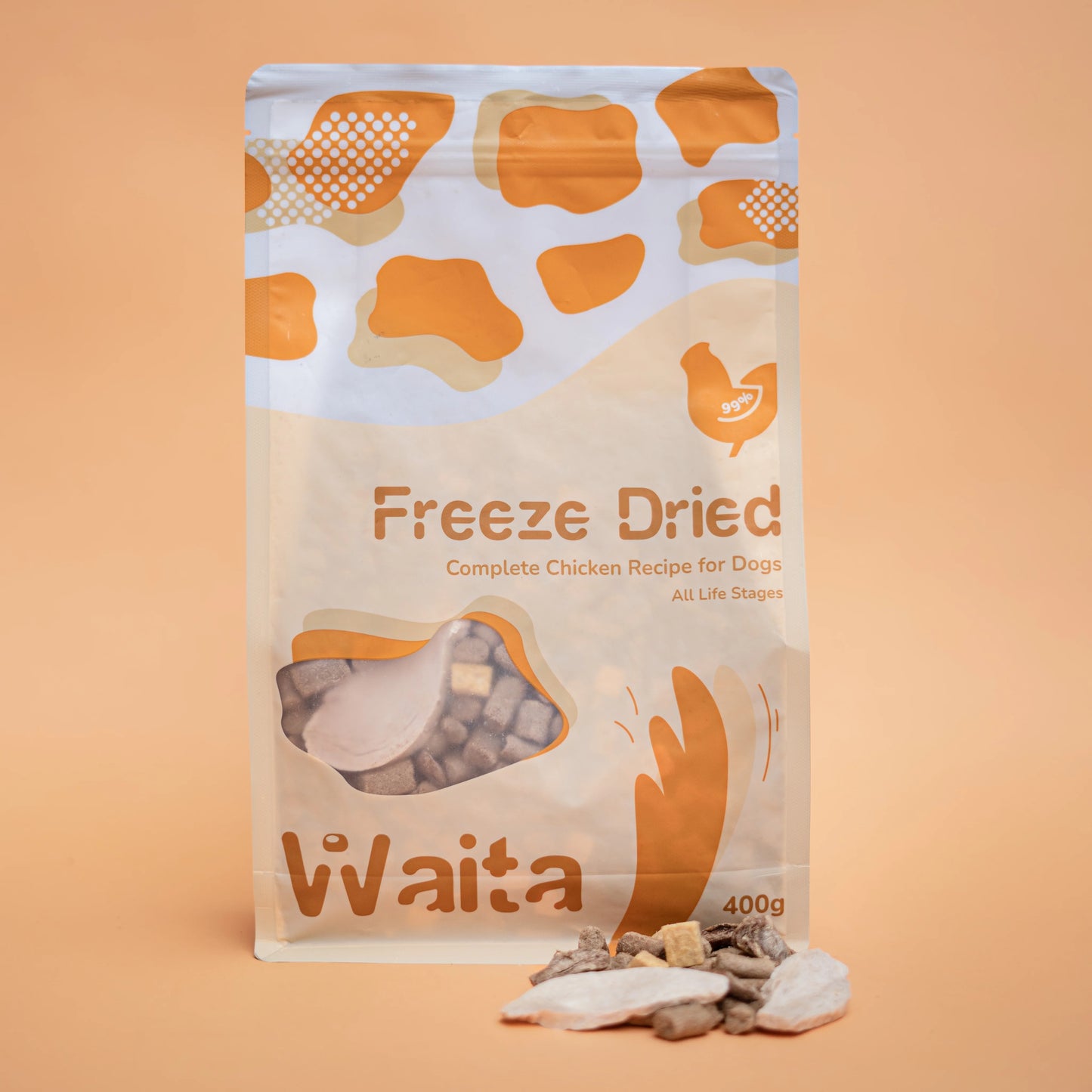 Waita Freeze Dried Complete Chicken Recipe 1.2kg - Dog Pawtastic Munchies