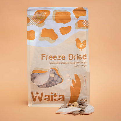 Waita Freeze Dried Complete Chicken Recipe 1.2kg - Dog Pawtastic Munchies