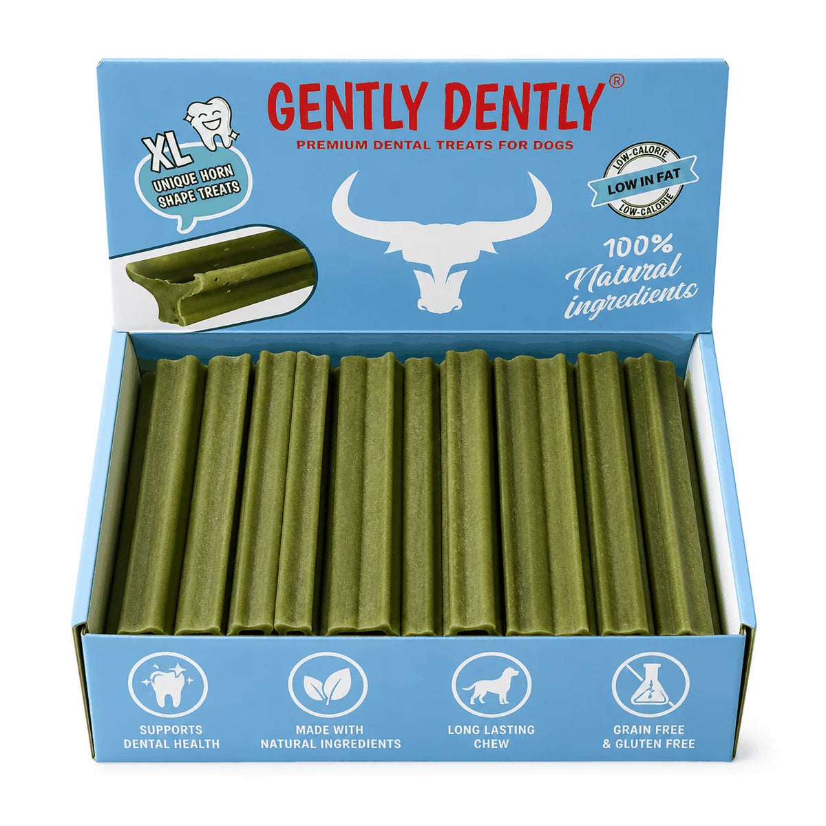 Gently Dently Large Natural Dental Sticks for Dogs Pawtastic Munchies