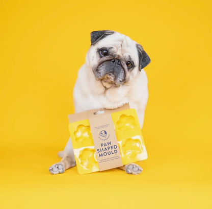 6-Paw Silicone Mould for Baking and Freezing (2-Pack, Yellow)