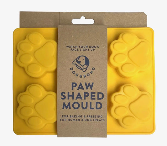 6-Paw Silicone Mould for Baking and Freezing (2-Pack, Yellow)