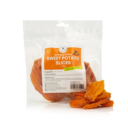 Sweet Potato Slices 200g - Natural Dog Treats
- Hypoallergenic