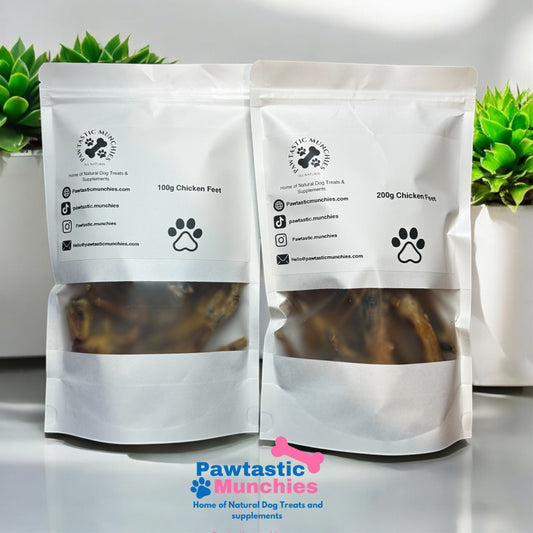 Chicken Feet - Natural Dog Treat - various pack sizes