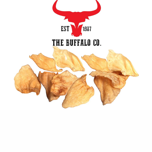 Buffalo Ears-Dog Treats-10 Ears- Only 3% Fat