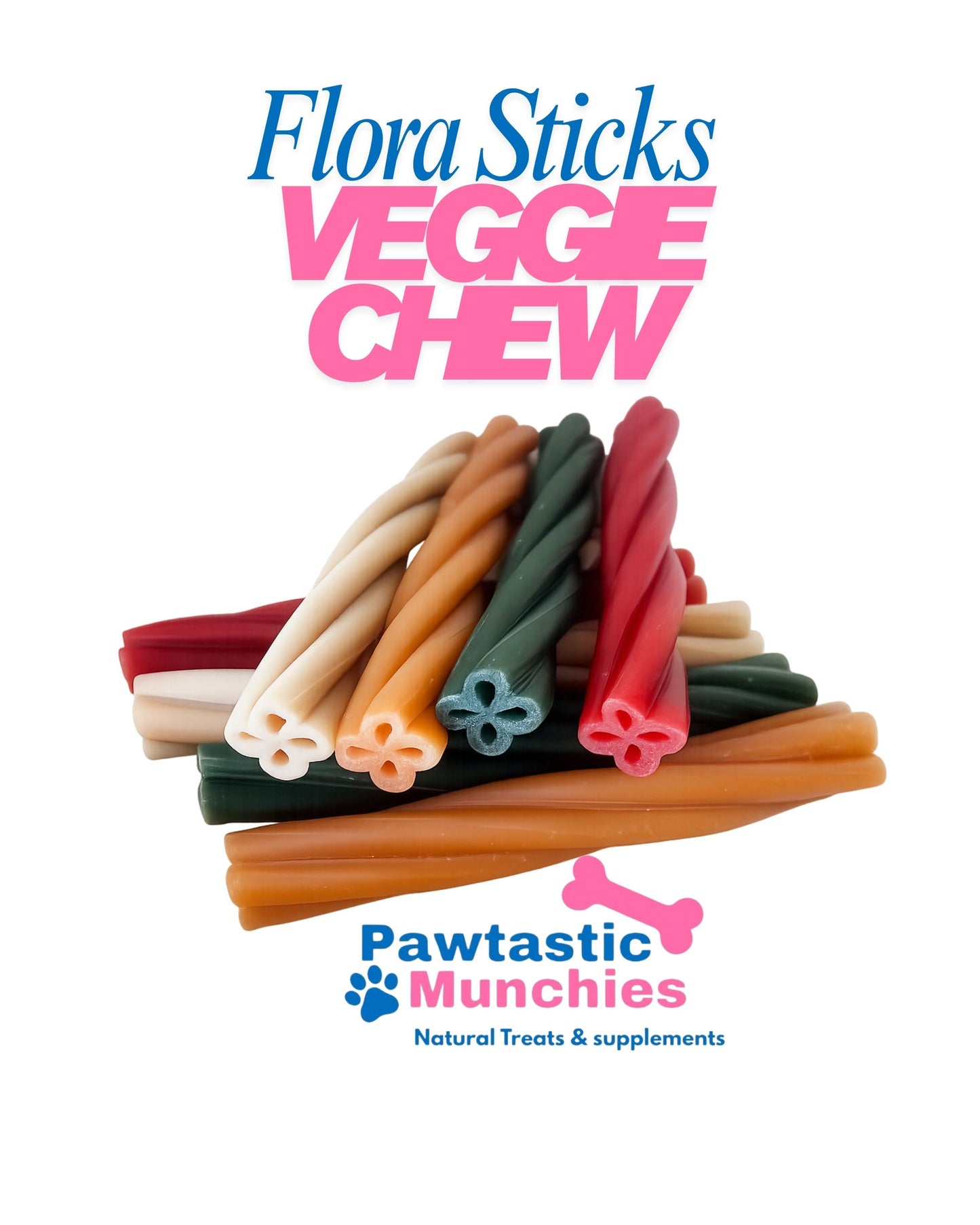 Flora Sticks - Veggie Chew Natural Dog Treats