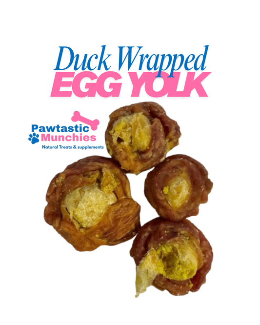 Duck Wrapped Egg Yolk 100g Natural Dog Treats