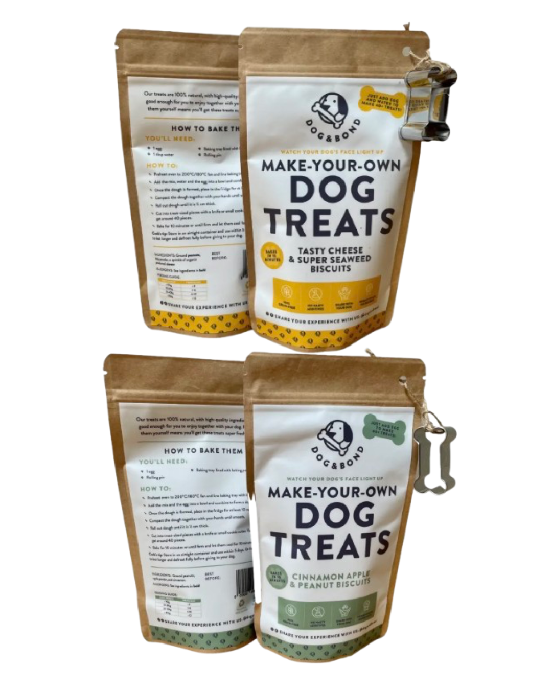 Make-Your-Own Dog Treats: with Cookie Cutter! 2 Flavours