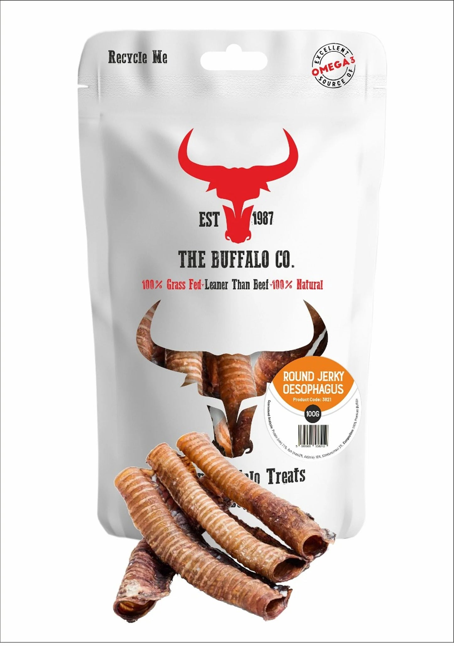 Buffalo Trachea  - Natural Dog Treat