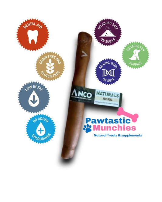 Anco Naturals Yak Roll Large
Long-lasting, 100% Yak skin roll that's naturally rich in protein Anco