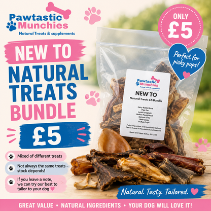Pawtastic Munchies – NEW TO NATURAL TREATS £5 Bundle Pawtastic Munchies