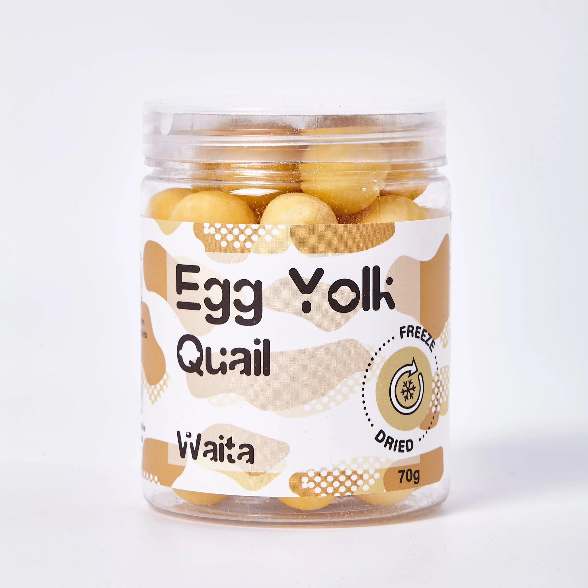 Waita Freeze Dried Quail Egg Yolk 70g suitable for dogs and cats Pawtastic Munchies