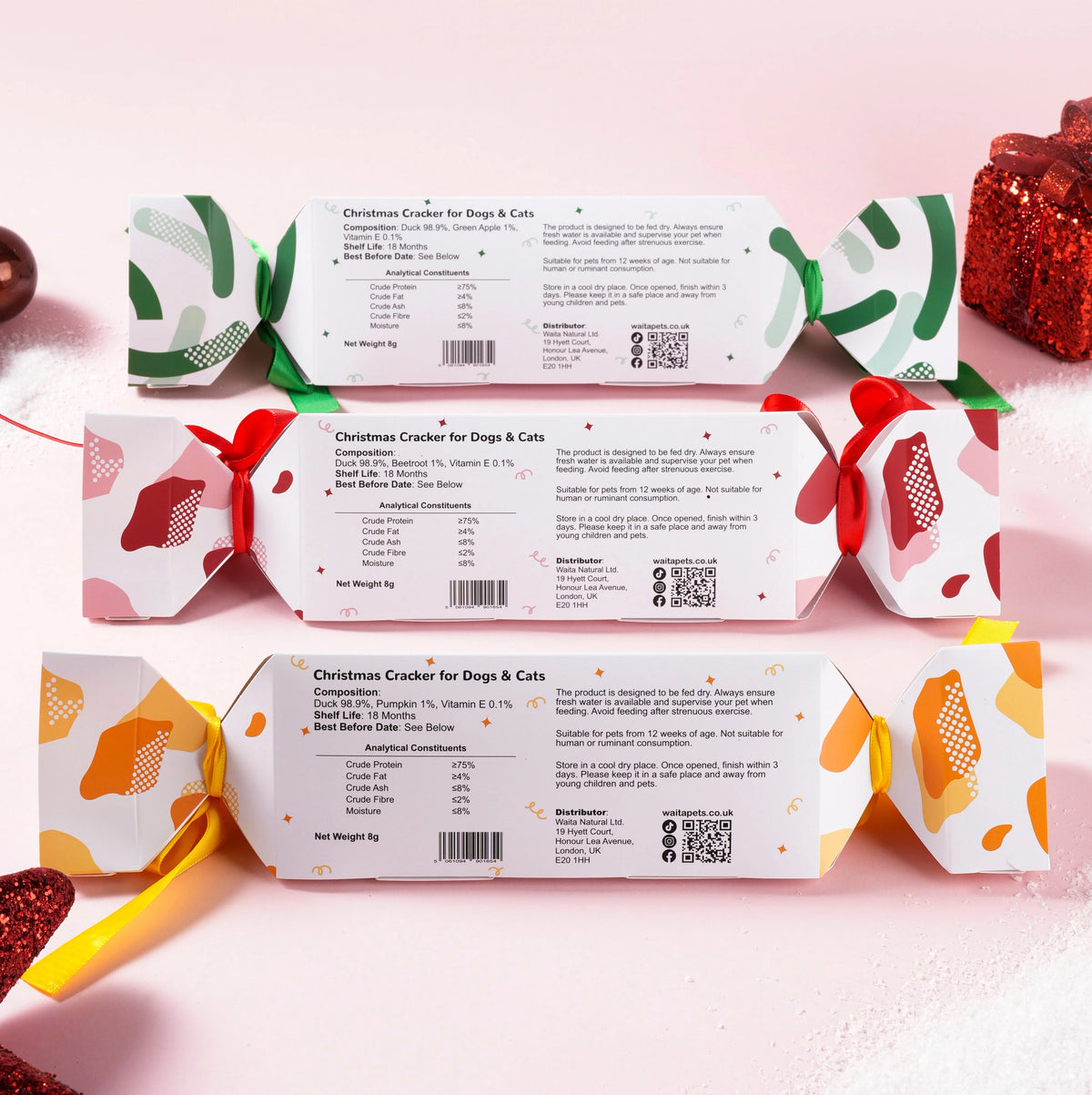 🎄 Waita Freeze Dried Christmas Cracker Gift Box Pawtastic Munchies