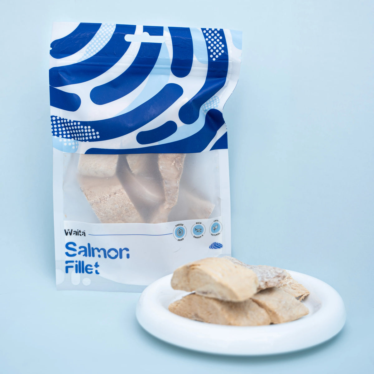 Waita Freeze Dried Salmon 40g | Freeze Dried Natural Treats For Dogs And Cats Pawtastic Munchies