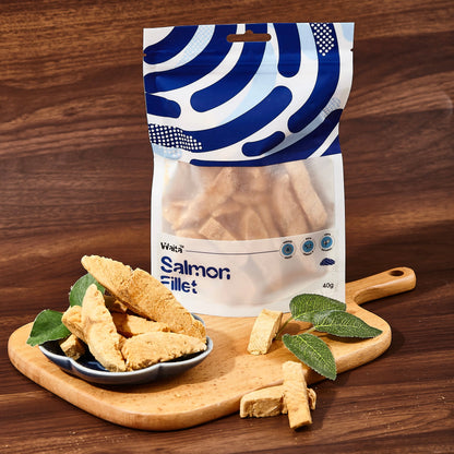 Waita Freeze Dried Salmon 40g | Freeze Dried Natural Treats For Dogs And Cats Pawtastic Munchies