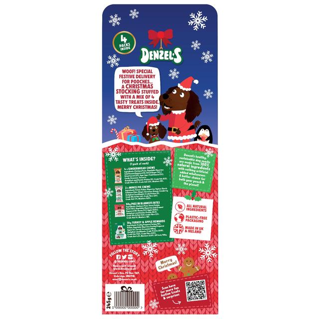 Denzel's Christmas Dog stocking  - Natural Dog
Treats