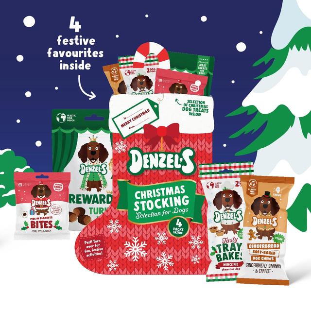 Denzel's Christmas Dog stocking  - Natural Dog
Treats