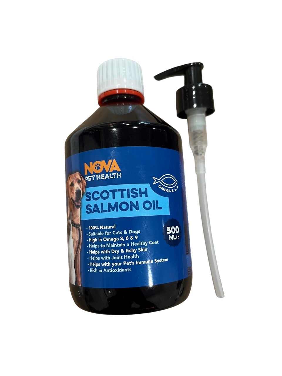 NOVA Scottish Salmon Oil Supplement, High in Omega 3, 6 & 9 for Healthy Skin, Joint Care