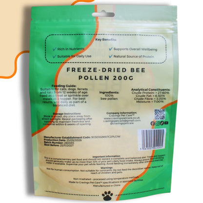 CRAVINGSPETCAREBee Pollen 200g Pawtastic Munchies