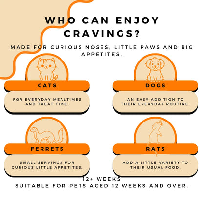 Cravings Pet Care Eggshell Powder | Freeze-Dried Food Topper Powder for Cats & Dogs | 100% Chicken Eggshell | 200g Pawtastic Munchies