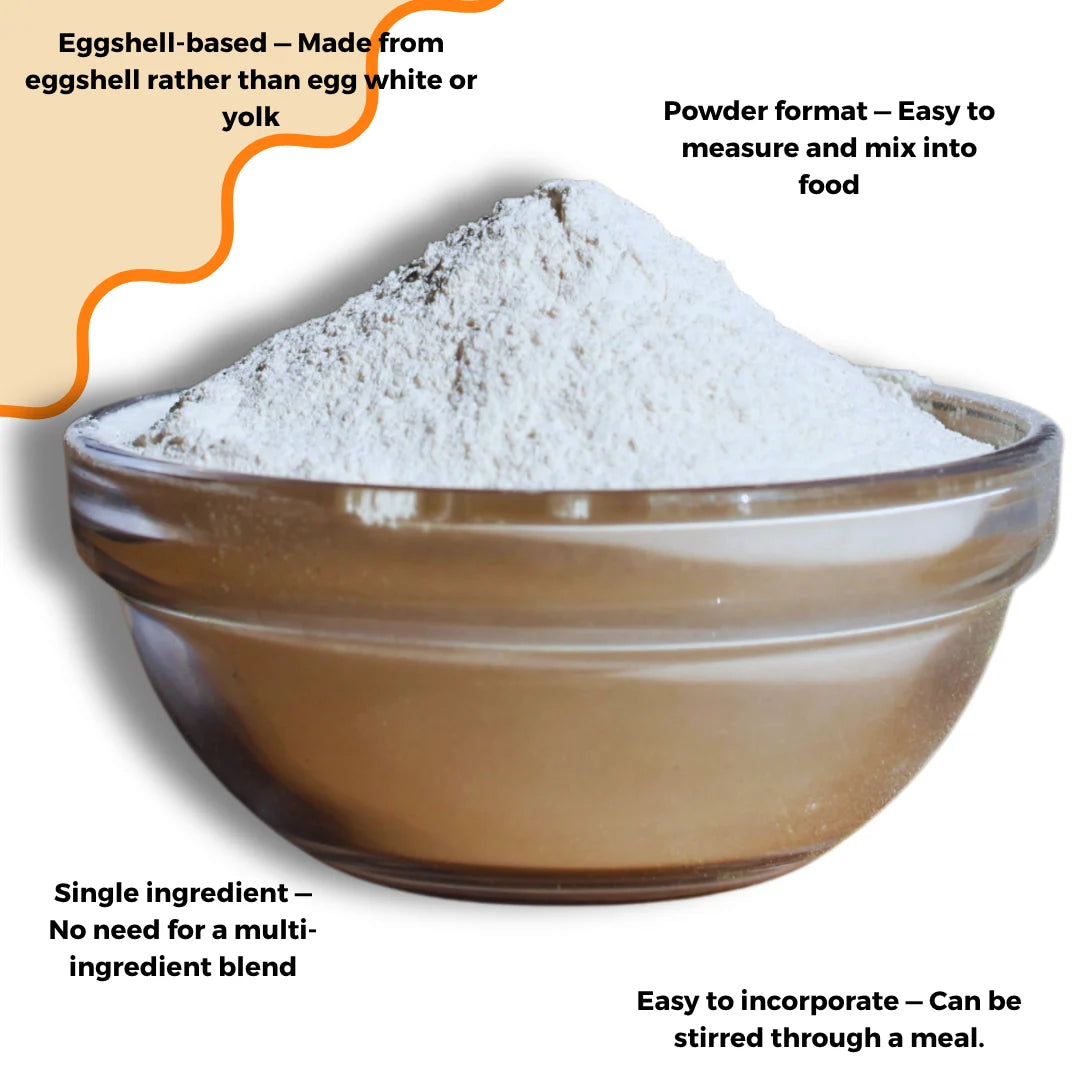 Cravings Pet Care Eggshell Powder | Freeze-Dried Food Topper Powder for Cats & Dogs | 100% Chicken Eggshell | 200g Pawtastic Munchies