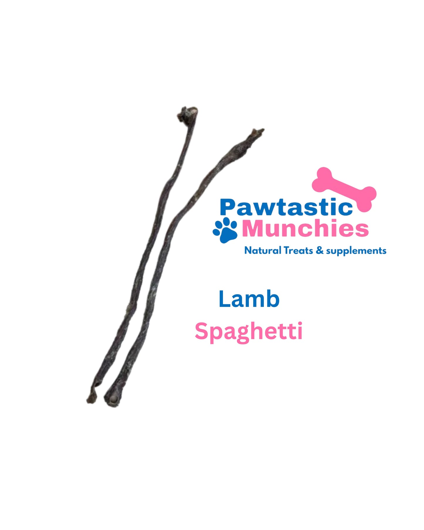 Lamb spaghetti omega-rich dog chews – 100% lamb gullet, high protein natural treat